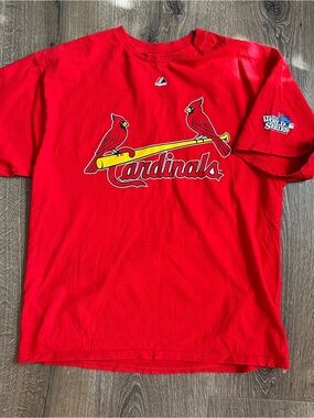 Majestic Athletic St Louis Cardinals 2013 World Series T-Shirt Size XL
